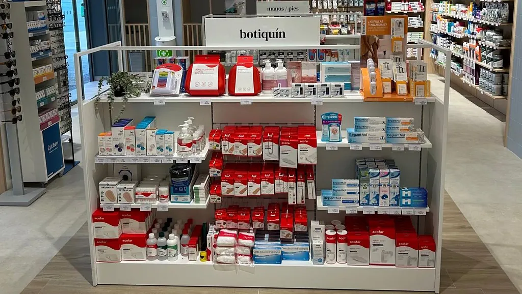 productos en una farmacia